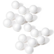 60 Foam 1&quot; Round Foam Polystyrene White Balls School Craft Arts Decorations - £13.61 GBP