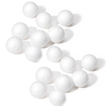 60 Foam 1&quot; Round Foam Polystyrene White Balls School Craft Arts Decorations - £12.70 GBP