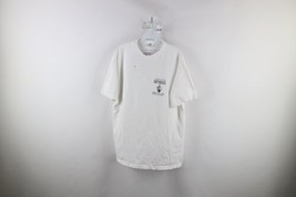 Vintage 90s Mens XL Distressed Sigma Nu Shipwreck Fraternity T-Shirt White USA - £42.08 GBP