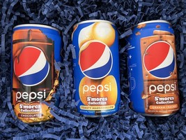 Pepsi S&#39;mores LIMITED EDITION 3 Cans Set Smores Collection Sweepstakes - $98.95