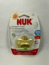 Gerber Nuk Latex Orthodontic Pacifier Yellow Green 0-6 Months New Old St... - $12.00