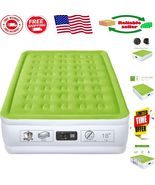 Portable 450lbs Capacity Twin Air Mattress with Safety Edge &amp; Built-in Pump - $2,030.77 MXN