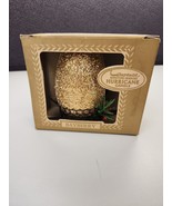 Vintage Laurence Miniature Gold Bayberry Hurricane Candle Boxed Glitter ... - £10.59 GBP