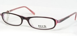 HIS by Uniopt HPL70-001 BURGUNDY /LILAC /PINK EYEGLASSES FRAME H.I.S 51-... - $895.56 MXN