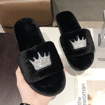 Slippers Women 2021 Womens  Slippers Winter Shoes Big Size Home Slipper Plush Pa - £20.53 GBP