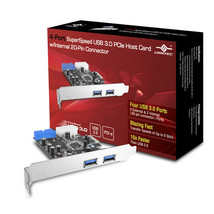 Vantec 4-Port Superspeed Usb 3.0 Pcie Host Card W/ Internal 20-Pin Connector - £41.27 GBP
