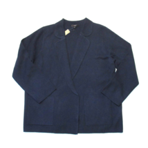 NWT J.Crew Eloise in Navy Blue Open-Front Sweater Blazer Cardigan L - £77.35 GBP