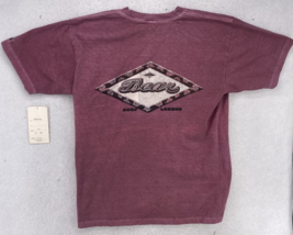 Bear Surfboards Size Large T-Shirt Logo Red Wine 1980&#39;s Surf  Graphic Vi... - £27.68 GBP