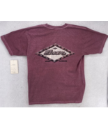 Bear Surfboards Size Large T-Shirt Logo Red Wine 1980&#39;s Surf  Graphic Vi... - £27.28 GBP