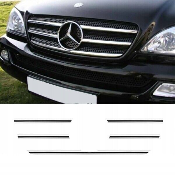 Mercedes-Benz M-Class ML W163 - Chrome grill trim set for radiator grille