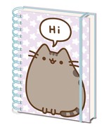 PUSHEEN A5 Spiral Bound Lined 80 Page Note Book HI &amp; BYE Design Notebook - $221.11 MXN