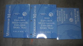 2010 FORD Explorer Mountaineer &amp; Sport Trac Service Shop Manual Set W EW... - $299.99