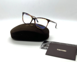 TOM FORD Women&#39;s Eyeglasses TF5690-B 056 BROWN SPOTTED 55-14-140MM BLUE ... - £106.44 GBP