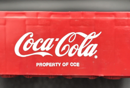 Coca Cola Red Plastic Beverage Crate Huskylite Mold #M4733-A 18.5&quot;x12.25... - $21.49