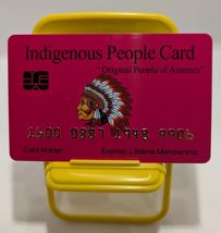 Aromabug: Funny Fake Bankcard: 8 Pack: Indigineous Person Card - $19.79