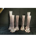 Set of 6 antique art glass tulip vases .  Comes from an old monastry - £114.57 GBP