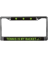 Tennis Is My Racket License Plate Frame (Stainless Steel) - €12,14 EUR