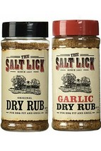 Salt Lick Double Rub Assortment, one each of Original Dry Rub and Garlic... - $29.67