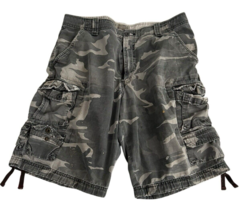 Lee Dungarees Men Shorts Green Cargo Camouflage Cotton Distressed Army 3... - $25.65