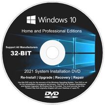 Windows 10 Home Pro 32 bit Reinstall Upgrade Install Repair Restore With Drivers - £13.40 GBP