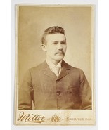 Minneapolis MN Attractive Man Nice Eyes Miller Studio Cabinet Card Photo... - £11.17 GBP
