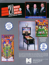 Monday Night Football Pinball FLYER Original NOS 1989 Vintage Retro Art - $32.78