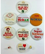 Vintage Lot 10 McDonalds Pins Phoenix Phokes Ronald McMasters Super Size - $27.14 CAD
