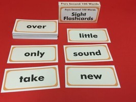 Fry&#39;s Second Hundred Words - Reading - Fry Sight Word Flash Cards - 100  cards - £7.72 GBP