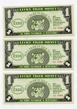 Lot of 3 ESSO Lucky Tiger Money Put A Tiger in Your Tank Consecutive Numbers - £9.33 GBP