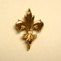 Gold Fleur De Lis Watch Pin ~ Vintage 12K Gold Filled Watch Pin - £30.46 GBP