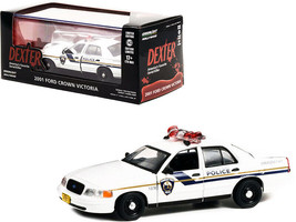 2001 Ford Crown Victoria Police Interceptor White Pembroke Pines Police Dexter 2 - £20.52 GBP