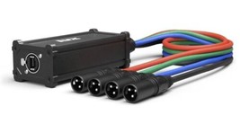 LyxPro 3 Pin 4Channel DMX Over Network Cable Extender For Audio And Lighting - £24.35 GBP