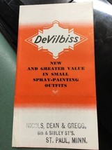 1930s Nicols Dean Gregg DeVilbiss Spray Painting Guns Pamphlet - £23.59 GBP