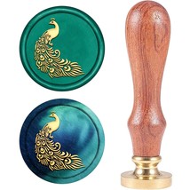 Wax Seal Stamp Animal Peacock Vintage Sealing Stamps 25Mm Removable Brass Head S - £11.78 GBP