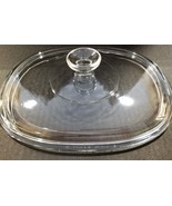 Corning Pyrex DC 1  1/2 C Oval Clear Glass Replacement Lid - $6.43