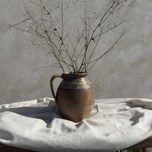 Antique Vessel, Primitive Clay Pot, Wabi Sabi Décor, Rustic Mediterranean Table  - £98.09 GBP