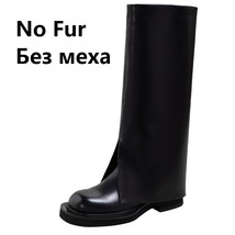 Popular Fashion Women Knee-High Boots Party Casual Thick Heels Concise Genuine L - £138.80 GBP