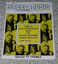 John Denver Sheet Music Magazine Vintage 1980 Kenny Rogers - $19.99