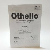 Othello Instruction Manual Rules Booklet Replacement Game Pieces French - £1.98 GBP