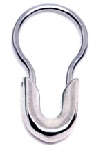 Safety Pin Style Septum Piercing 316L Surgical Steel 18g (1mm)  5/16&quot; 8mm - £5.19 GBP
