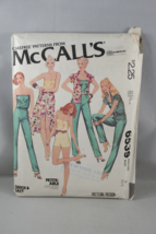 McCall's Carefree Jumpsuit Sewing Pattern 6539 Top Skirt Size 8 Vintage 1979 - £5.33 GBP