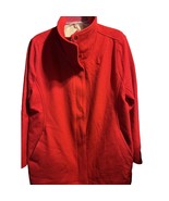 Pendleton Cascade Coat Womens L Red Wool Blend Long Sleeve Full Zip Outd... - $99.00