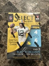 2020 Panini Select Football Blaster Box Tri Color Prizm Die Cuts Factory Sealed - $148.49