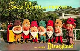 Disneyland Fantasyland c1970 Snow White and Friends, Seven Dwarfs Anaheim UNP - £5.57 GBP