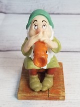 Disney Enesco Snow White Dwarf Sleepy Flute Figurine #105644 65th Anniversary - $12.82