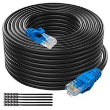  Ethernet Cable 300Ft Cat6 Outdoor Indoor Heavy Duty Direct Burial Patch Cab - £91.09 GBP