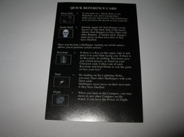 1995 Atmosfear Board Game Piece: Quick Reference Card - £0.74 GBP