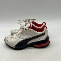 Puma Boys Shoes Size 13 C White Red Low Top Sneaker  - £7.90 GBP