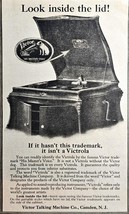 1919 VICTOR TALKING MACHINE CO - CAMDEN NJ-VICTROLA-Antique Print Ad - $19.59 CAD
