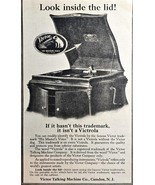1919 VICTOR TALKING MACHINE CO - CAMDEN NJ-VICTROLA-Antique Print Ad - $19.59 CAD
